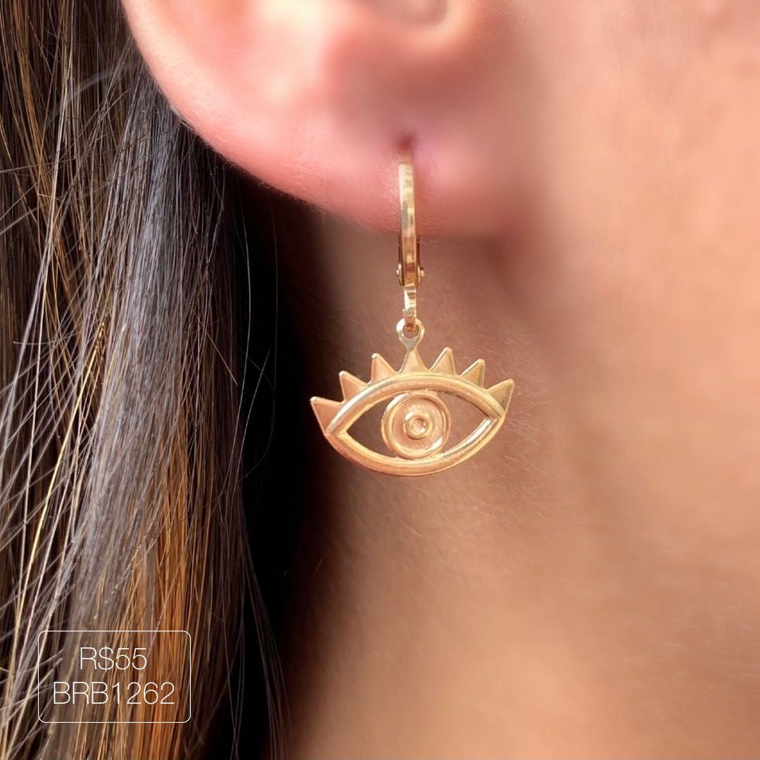 Brinco Olho Grego Liso